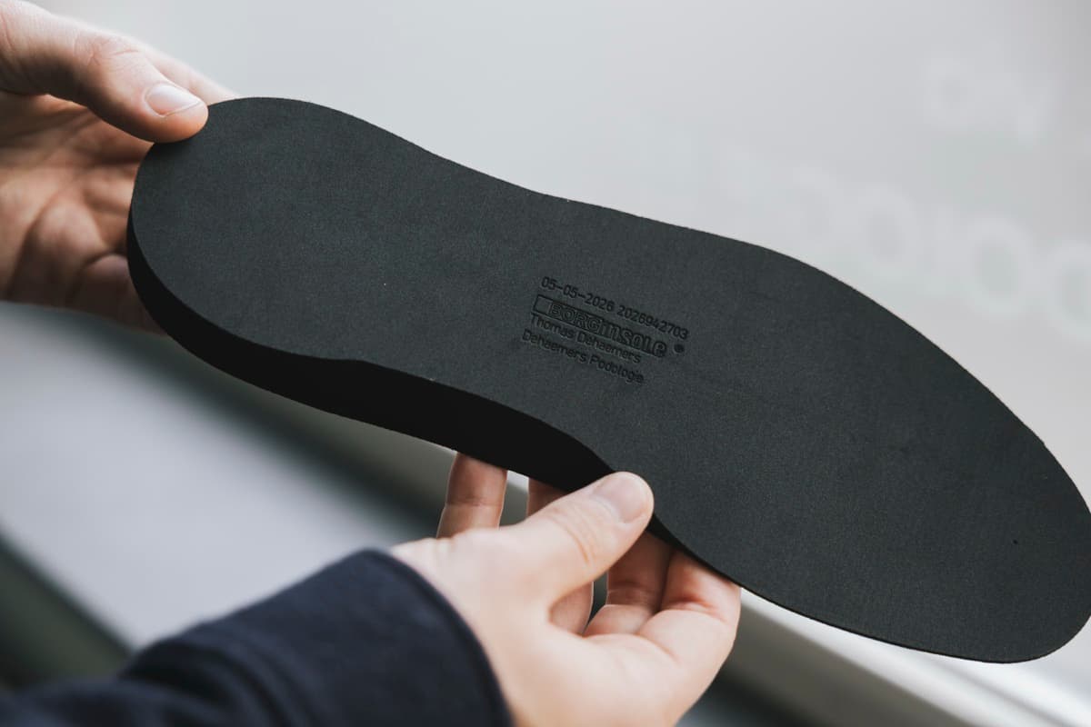 Podologische zool op maat met BORGinsole-technologie